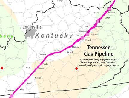 TGP Route through Kentucky